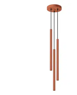 Svietidlá  SL.1527 - Luster na lanku PASTELO 3xG9/8W/230V červená SL.1527