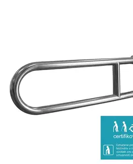 Držadlá k vani Mereo Madlo sklopné, nerez, 80 cm KD9060