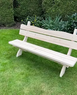 Záhradné drevené lavičky Lavička natur