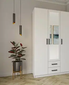 Šatníkové skrine EASY 3D2DR šatníková skriňa, biela
