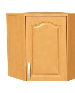 Kuchynské horné skrinky KONDELA Lora MDF New W60/60 P horná rohová kuchynská skrinka jelša