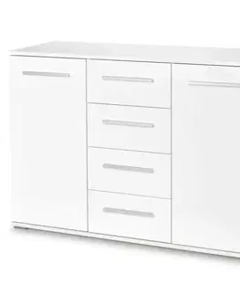 Komody do spálne Komoda Lima KM-4 biela