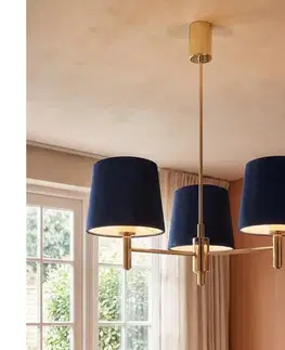 Svietidlá BRILAGI - Luster na tyči MONTE 3xE27/60W/230V modrá/zlatá 8590828053415