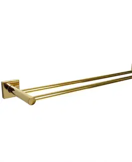Vešiaky a háčiky na stenu Vešiak nástenný dvojitý Nero Gold CKG-7832 84