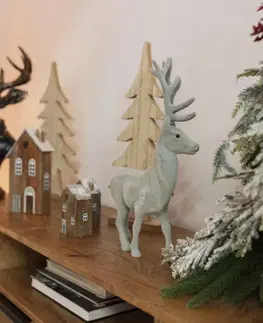 Vianočné dekorácie Dekorácia Reindeer 30x9x40 grey