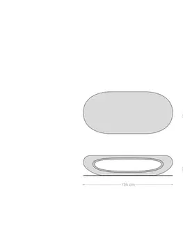 Konferenčné stolíky DELIFE Konferenčný stolík Sinor 140x65 cm metalická zlatá
