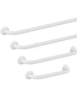 Vešiaky a háčiky na stenu Držiak sprchový 50cm biely