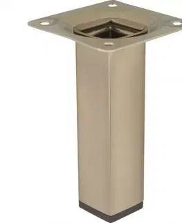 Nábytkové nohy a pätky Štvorcová nábytková noha 10 cm inox