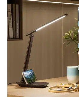 Lampy BRILAGI-LED Stmievateľná stolová lampa MODO LED/7W/230V 3000/4000/6500K hnedá 004977