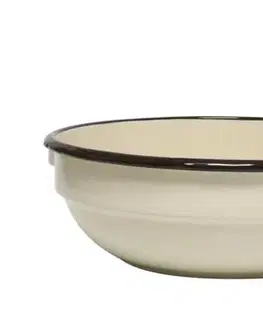Misy a misky Kinekus Misa sedliacka 22cm/1,5L, smaltovaná, bez dekoru, béžová