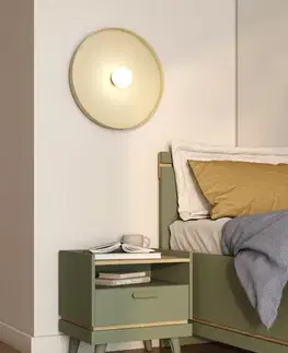 Nočné stolíky KENDY nočný stolík 1S, tlmená zelená/dub
