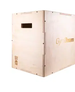Fitlopty a balančné podložky GymBeam Plyometrická bedňa PlyoBox Wood