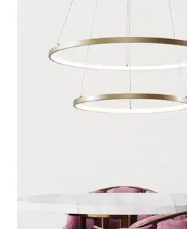Svietidlá Zuma Line 18140GD-2 - LED Luster na lanku BRENO LED/50W/230V 3000/4000/6000K 18140GD-2