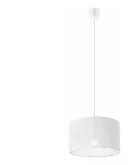 Svietidlá  Luster na lanku SIRJA 1xE27/60W/230V biela LM-1.185/BIAŁY