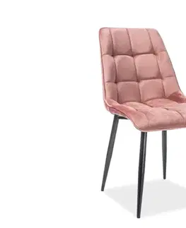 Kuchynské stoličky KIK jedálenská stolička, antická ružová