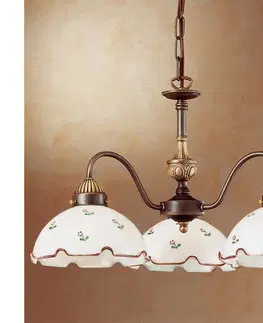 Svietidlá Kolarz 731.83.70 - Luster na reťazi NONNA 3xE27/75W/230V červená 731.83.70