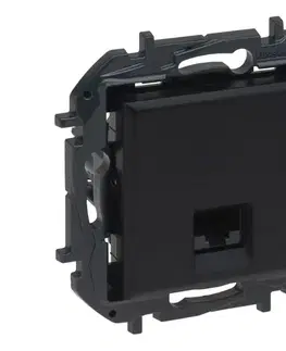 Predlžovacie káble Legrand - Ethernetová zásuvka bez rámčeka RJ45 NILOE STEP čierna 863559B