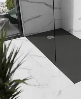 Vane MEXEN - Stone+ sprchová vanička obdĺžniková 200x100, antracit 44711020