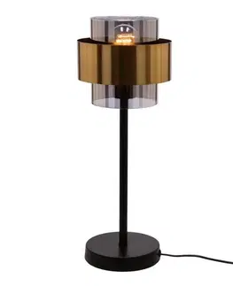Lampy  Stolná lampa SPIEGA 1xE27/60W/230V zlatá/čierna 41-09531