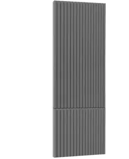 Kuchynské skrinky Čelo skrinky Luxeo F14-D60T-AX ryfla dark grey