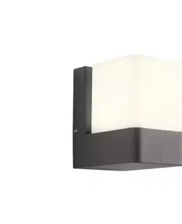Svietidlá Redo 90489 - LED Vonkajšie nástenné svietidlo TOK LED/9,4W/230V IP44 antracit 90489