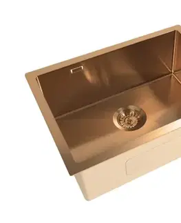Kuchynské drezy SAT Drez SAT Aurum rose gold SATSINK5545BRGU SATSINK5545BRGU