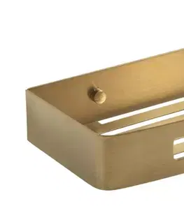 Doplnky do kúpeľne Gedy - SMART polička do sprchy, 300x45x128, zlato mat 241788