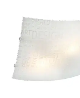 Svietidlá Redo 05-818 - Stropné svietidlo NOTES 2xE27/42W/230V 39x39 cm biela 05-818