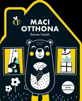 Leporelá, krabičky, puzzle knihy Színes házak - Maci otthona