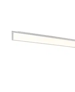 LED-Panely Oceľové stropné svietidlo 120 cm vrátane LED s diaľkovým ovládaním - Liv