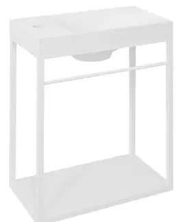 Kúpeľňový nábytok Sapho Crest konzola 39.5x21.7x45 cm biela AR502