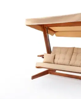 Záhradná hojdačky Garden Triple Swing Chair Sia 2400 - Camel