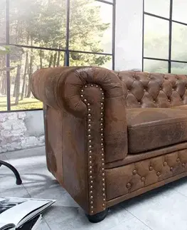 Pohovky a gauče Chesterfield pohovka 3-miestna MIDAS Dekorhome