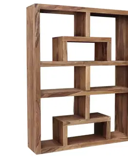 Knižnice Knižnica Tara 140x180x35 indický masív palisander