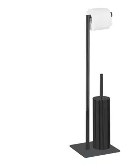 Svietidlá WENKO 71556800 - WC súprava RECCO 20x71,5 cm čierna 71556800