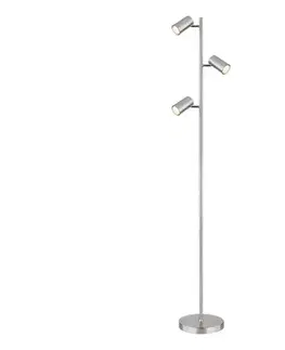 Lampy Globo 57910S - Stojacia lampa ROBBY 3xGU10/5W/230V matný chróm 57910S