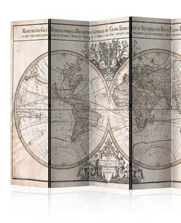Paravány Paraván Mappe-Monde Geo-Hydrographique Dekorhome