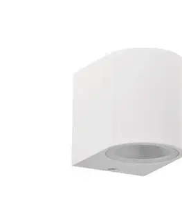 Svietidlá  Vonkajšie nástenné svietidlo BOSTON 1xGU10/10W/230V IP44 biela 313355