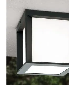 Záhradné lampy Orion - Vonkajšie svietidlo HENRY 1xE27/15W/230V 16x16 cm IP44 antracit AL 11-1208 anthrazit