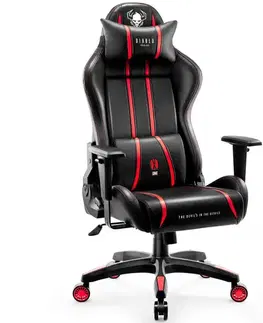 Otočné kreslá Otočné kreslo Normal Diablo X-One 2.0 čierna/červená