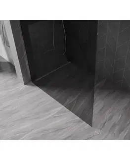 Sprchové dvere MEXEN/S - Kyoto-X Sprchová zástena WALK-IN 60 x 200, grafit 10 mm, chróm 800-060-101-01-40-X