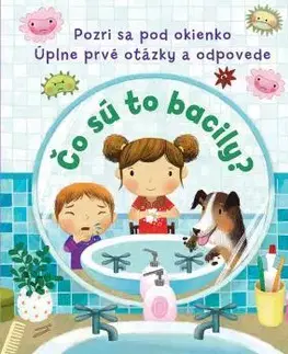 Leporelá, krabičky, puzzle knihy Pozri sa pod okienko Prvé otázky a odpovede – Čo sú to bacily?