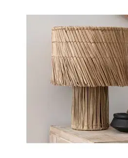 Lampy Atmosphera - Stolná lampa YONI 1xE27/40W/230V rákos 202626