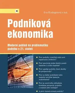 Ekonómia, Ekonomika Podniková ekonomika - Eva Kislingerová,Kolektív autorov