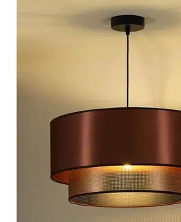 Svietidlá  - Luster na lanku COPPER SHINY 1xE27/15W/230V pr. 45 cm medená 603287