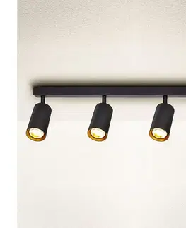 Svietidlá BRILAGI - Bodové svietidlo SELE 4xGU10/30W/230V čierna/zlatá WO-B7-OEM