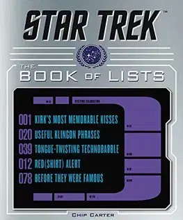 Film - encyklopédie, ročenky Star Trek - The Book of Lists - Chip Carter
