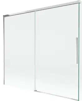 Sprchové dvere MEXEN/S - Rox vaňová zástena 2-krídlová posuvná 180 + 90 x 150, transparent, chróm 8C9-180-090-01-00