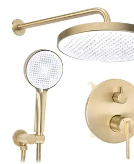 Sprchy a sprchové panely REA - Podomietková sprchová sada Grace Brush Gold + BOX REA-P4405