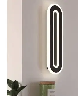 Svietidlá Eglo 901242 - LED Nástenné svietidlo MACCHIONI LED/12W/230V 4000K čierna 901242